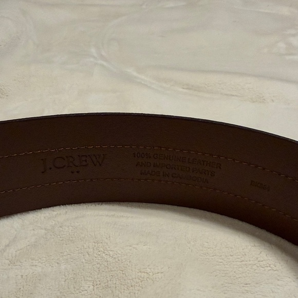 J Crew Brown Leather Belt - Picture 2 of 3
